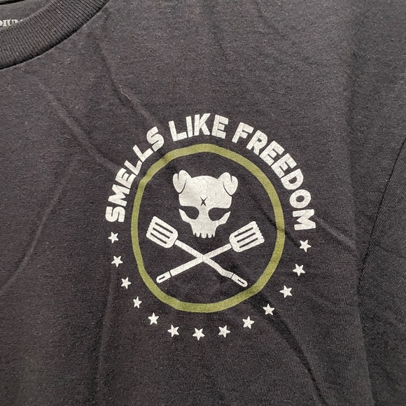 Grunt Style Smells like Freedom Whiskey Bacon Freedom Men’s Short sleeve t-shirt - Picture 3 of 6